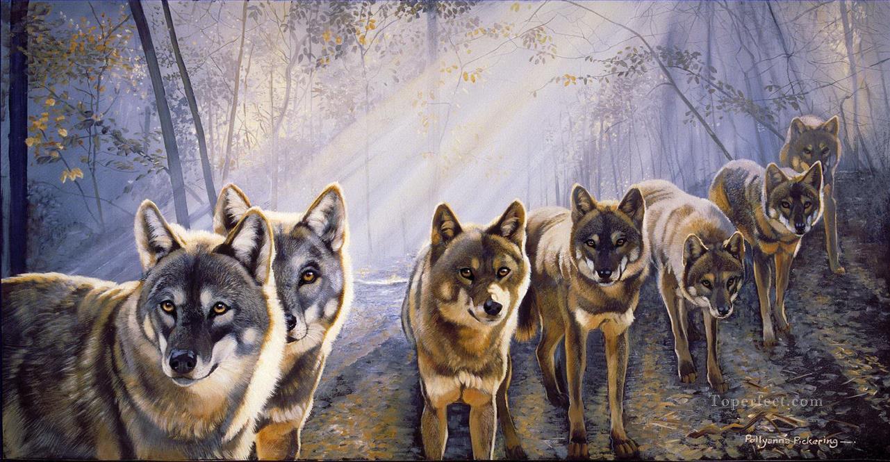 wolf 9 Oil Paintings